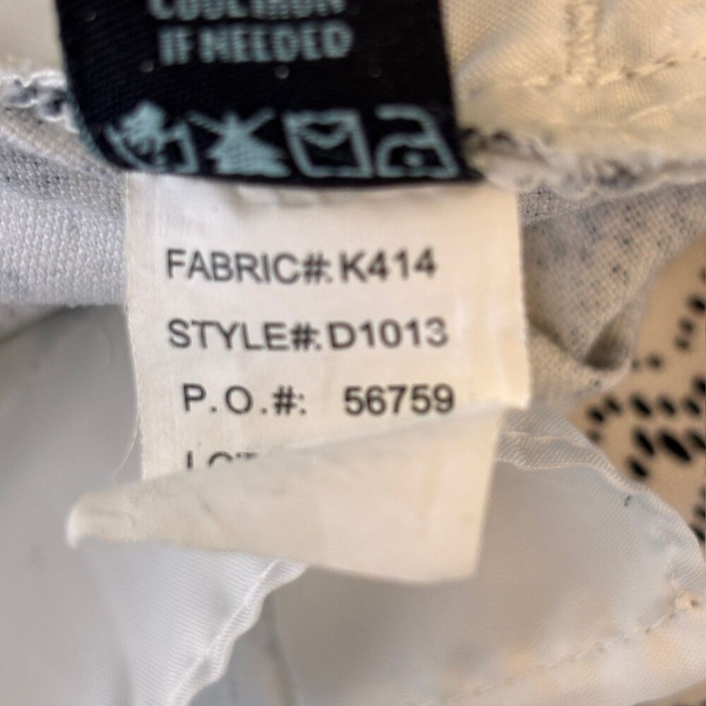 Cynthia Rowley Women's Size 6 Black & White Zigzag Chevron Ankle Chino Pants - Picture 7 of 9